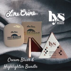 Nib! Radiant Glow Lime Crime & LYS Cream Blush and Highlighter Stick Bundle